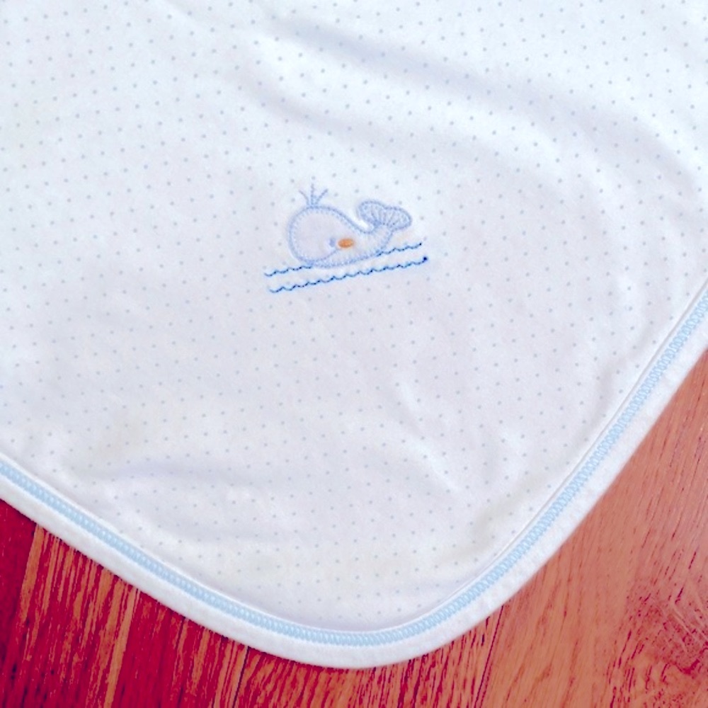 My Baby (Boutique) 🐳 Whale and Polka Dot Baby Blanket